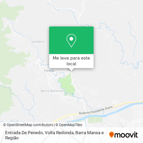 Entrada De Penedo mapa