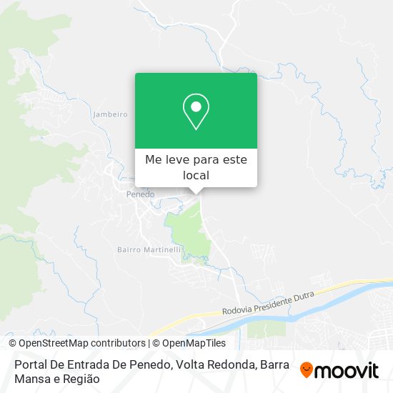 Portal De Entrada De Penedo mapa