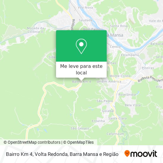 Bairro Km 4 mapa