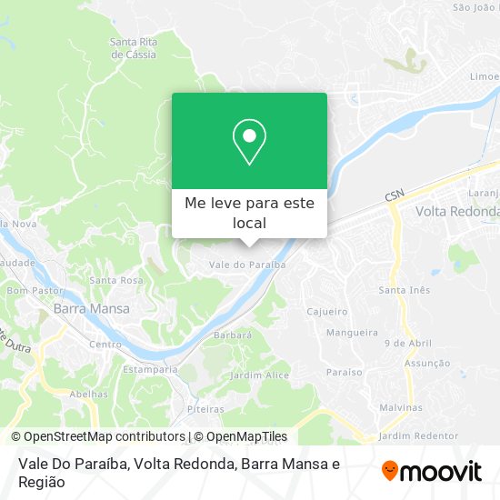 Vale Do Paraíba mapa