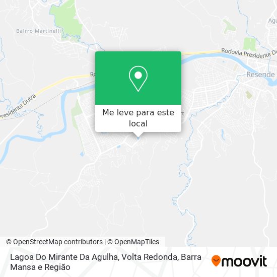 Lagoa Do Mirante Da Agulha mapa
