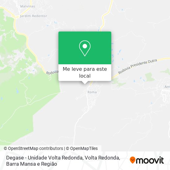 Degase - Unidade Volta Redonda mapa