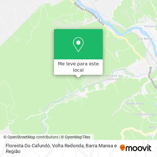 Floresta Do Cafundó mapa