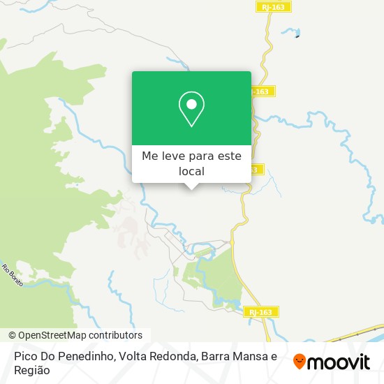 Pico Do Penedinho mapa