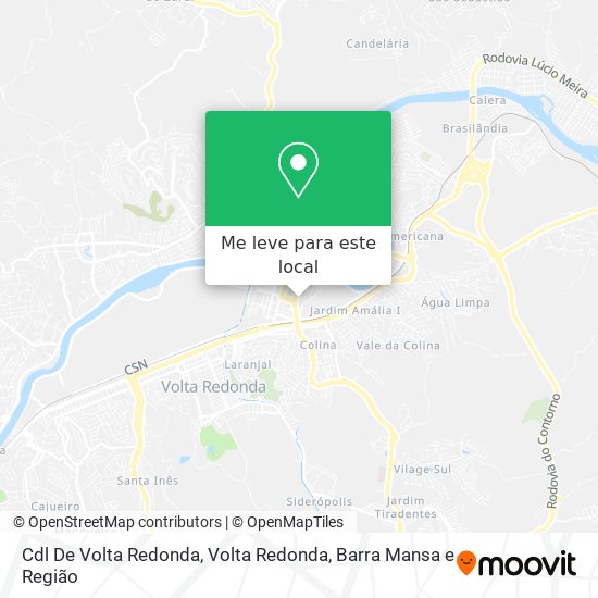Cdl De Volta Redonda mapa