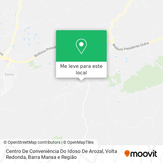 Centro De Conveniência Do Idoso De Arozal mapa