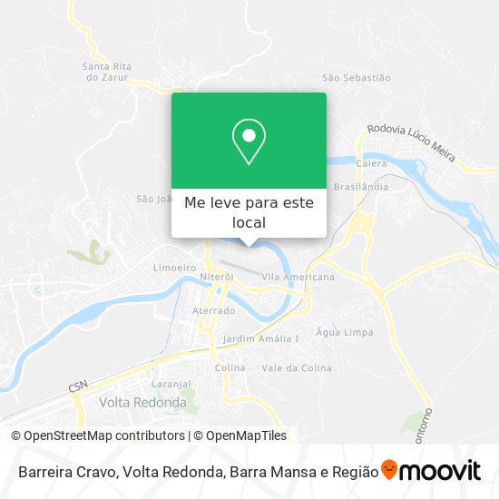 Barreira Cravo mapa