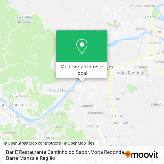 Bar E Restaurante Cantinho do Sabor mapa
