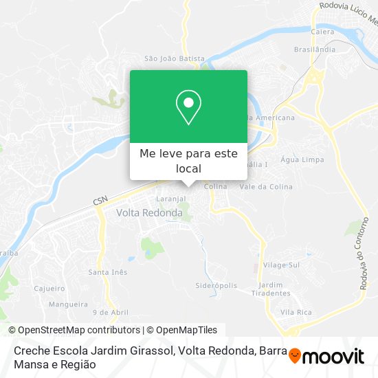 Creche Escola Jardim Girassol mapa
