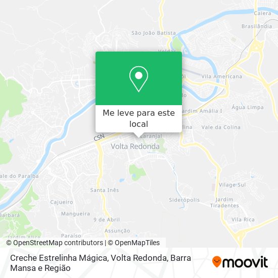 Creche Estrelinha Mágica mapa
