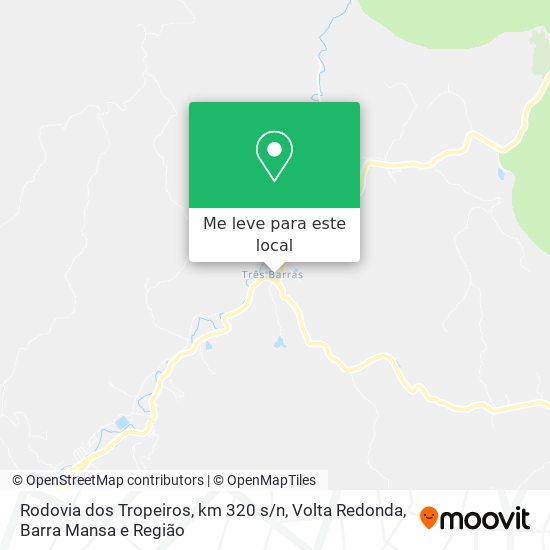 Rodovia dos Tropeiros, km 320 s / n mapa