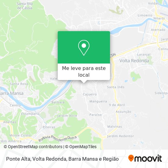 Ponte Alta mapa