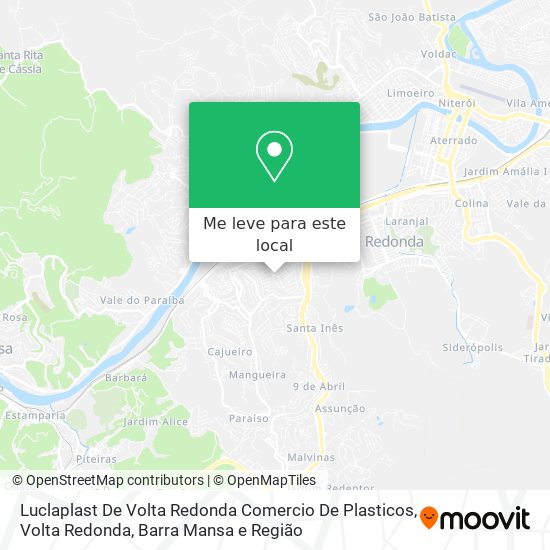 Luclaplast De Volta Redonda Comercio De Plasticos mapa