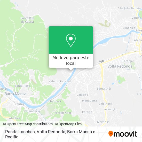 Panda Lanches mapa