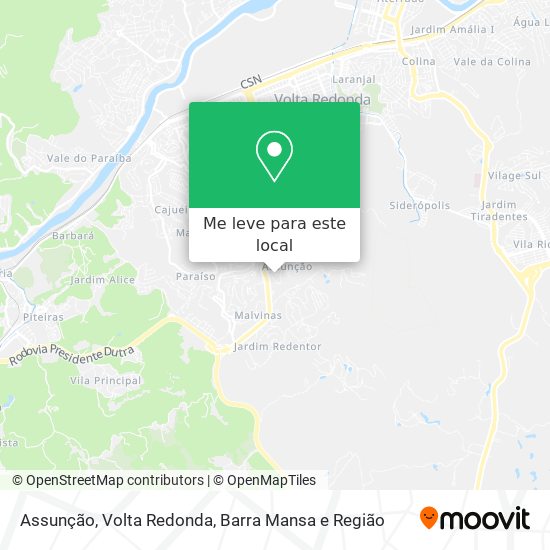 Assunção mapa