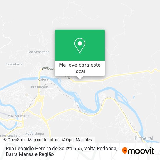 Rua Leonídio Pereira de Souza 655 mapa