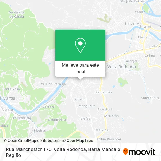 Rua Manchester 170 mapa
