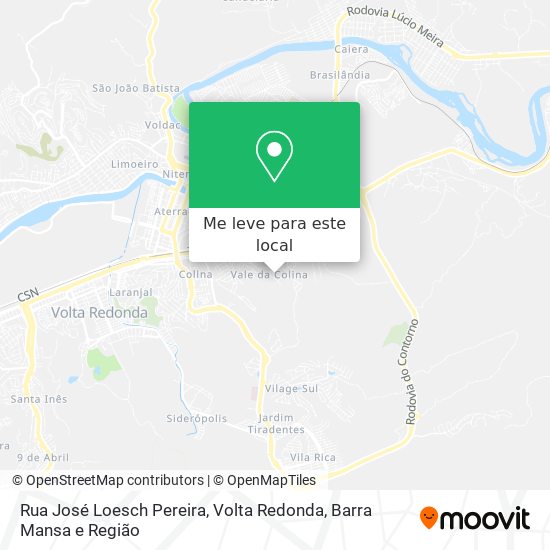 Rua José Loesch Pereira mapa