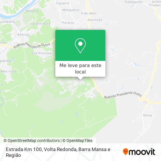 Estrada Km 100 mapa