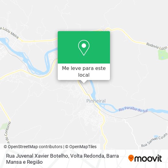 Rua Juvenal Xavier Botelho mapa