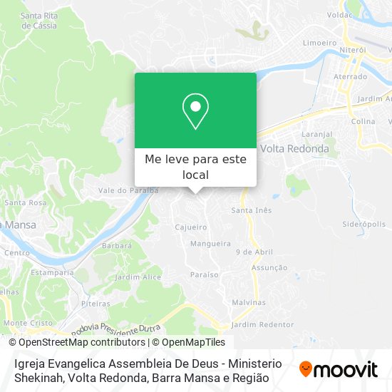 Igreja Evangelica Assembleia De Deus - Ministerio Shekinah mapa