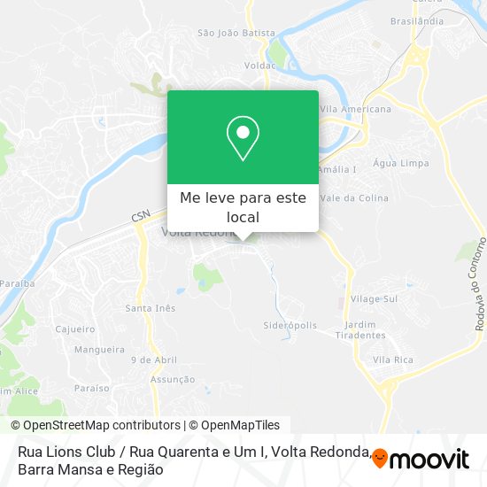 Rua Lions Club / Rua Quarenta e Um I mapa