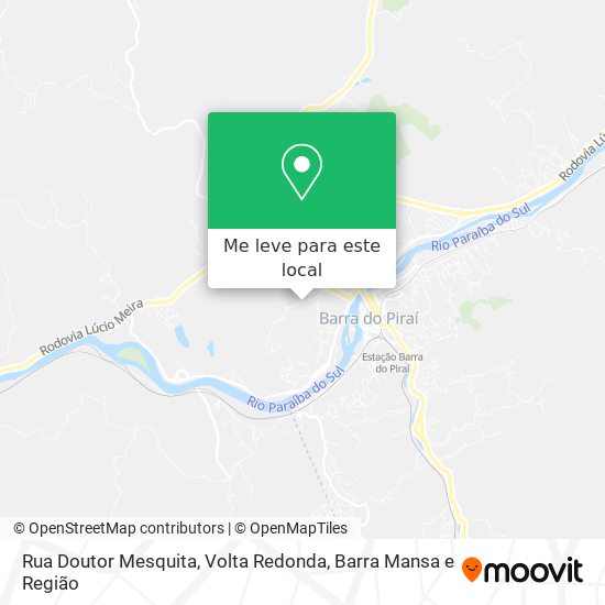 Rua Doutor Mesquita mapa