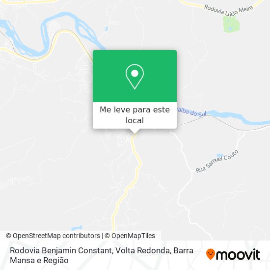 Rodovia Benjamin Constant mapa