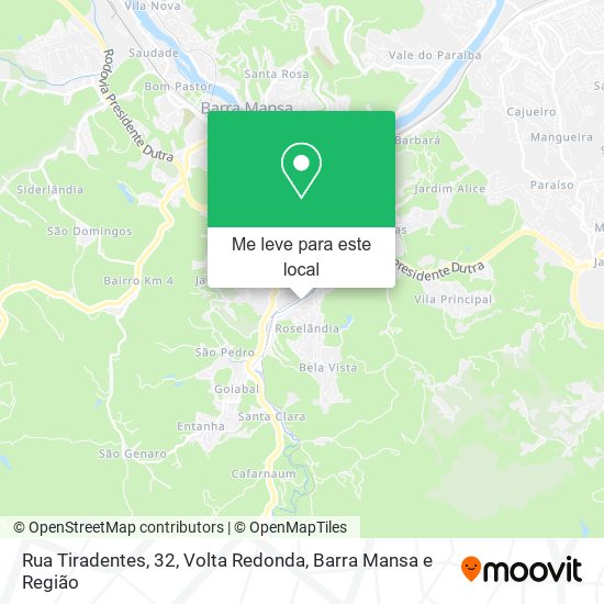 Rua Tiradentes, 32 mapa