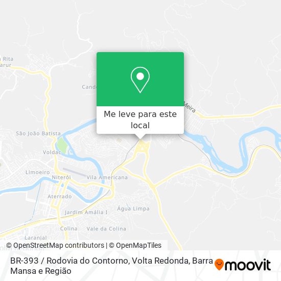 BR-393 / Rodovia do Contorno mapa