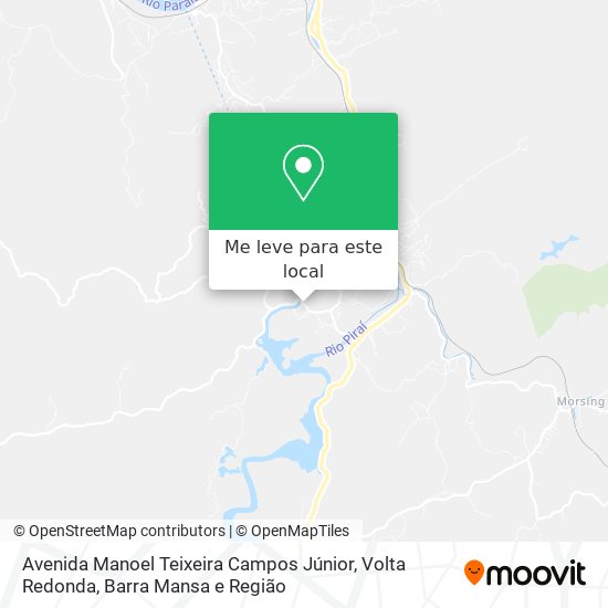 Avenida Manoel Teixeira Campos Júnior mapa