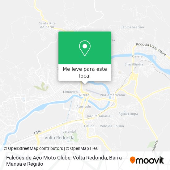 Falcões de Aço Moto Clube mapa