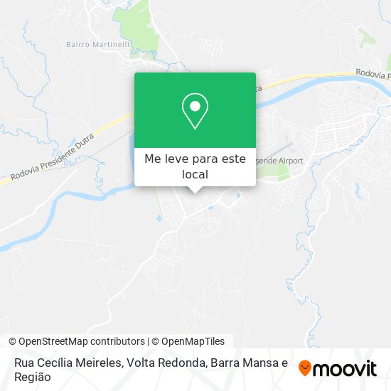 Rua Cecília Meireles mapa