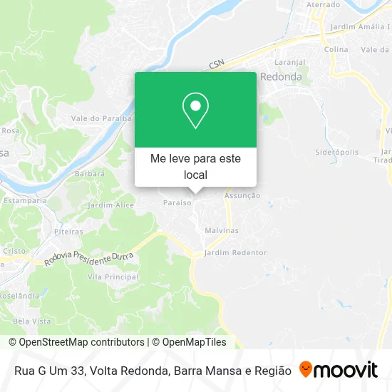Rua G Um 33 mapa