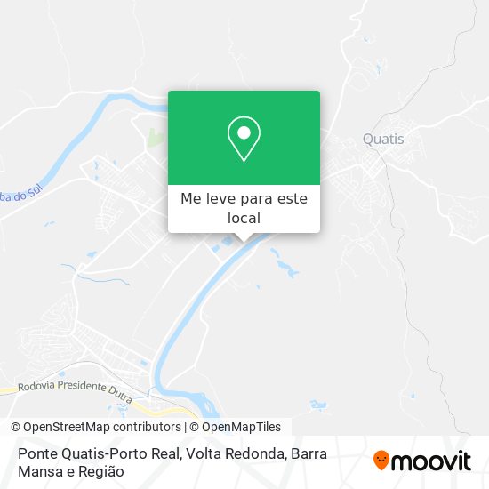 Ponte Quatis-Porto Real mapa