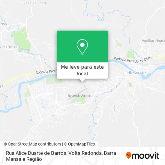 Rua Alice Duarte de Barros mapa