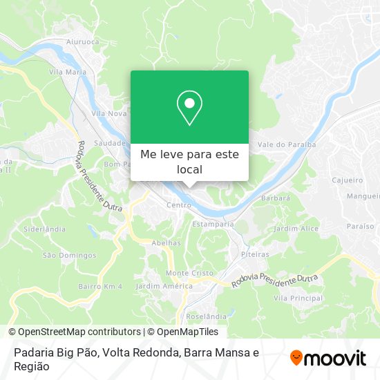 Padaria Big Pão mapa