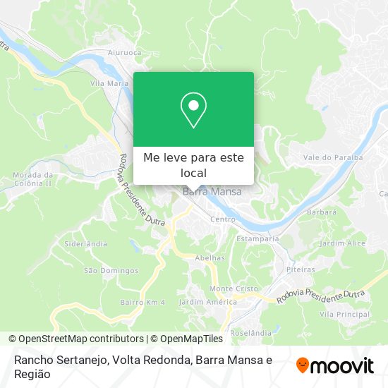 Rancho Sertanejo mapa