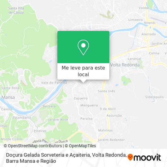 Doçura Gelada Sorveteria e Açaiteria mapa