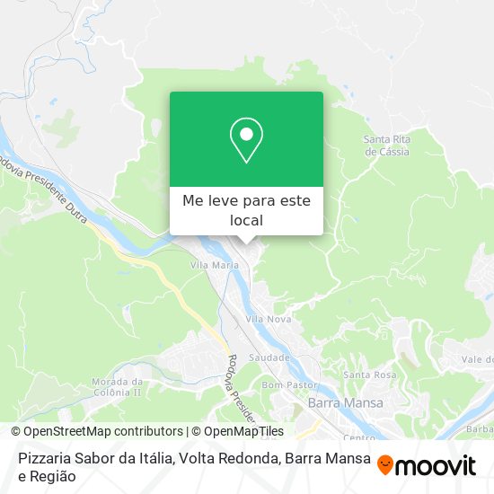 Pizzaria Sabor da Itália mapa