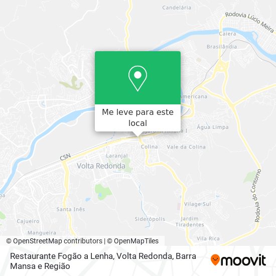 Restaurante Fogão a Lenha mapa
