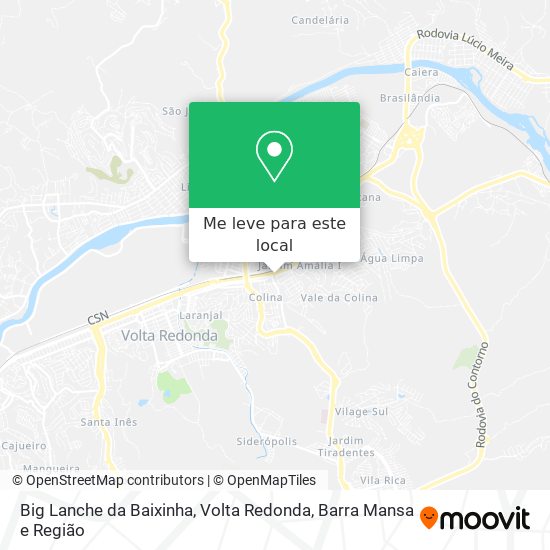Big Lanche da Baixinha mapa
