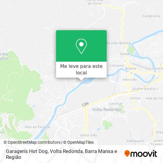 Garagen's Hot Dog mapa