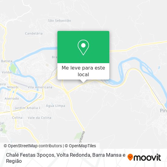 Chalé Festas 3poços mapa