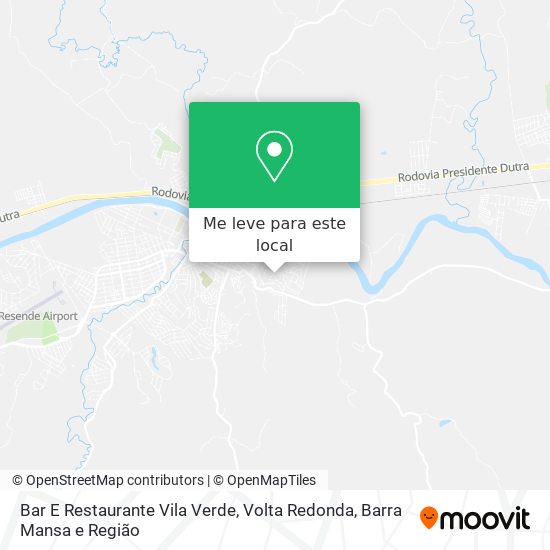 Bar E Restaurante Vila Verde mapa