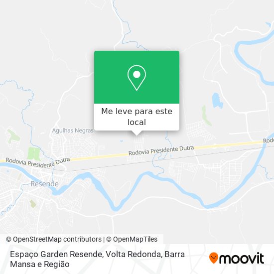 Espaço Garden Resende mapa