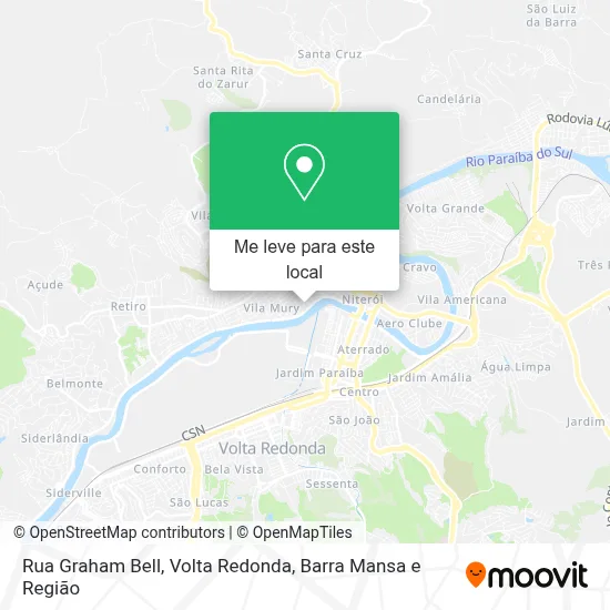 Rua Graham Bell mapa