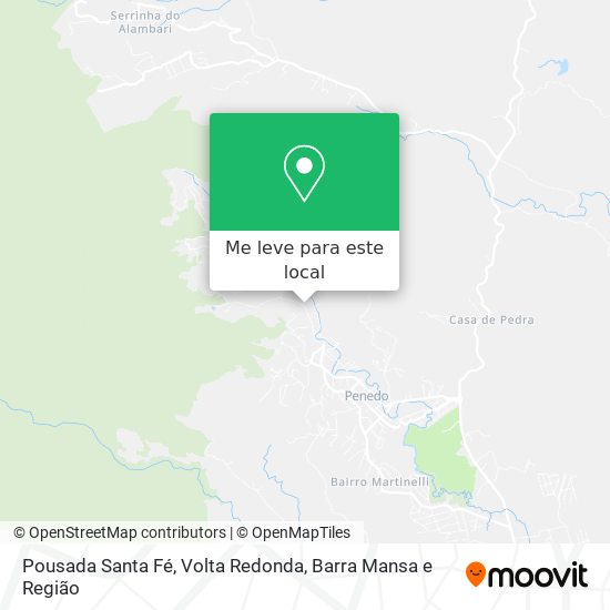 Pousada Santa Fé mapa