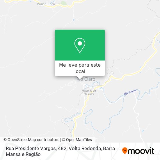 Rua Presidente Vargas, 482 mapa