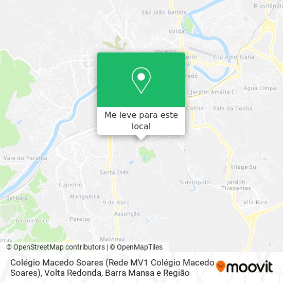 Colégio Macedo Soares (Rede MV1 Colégio Macedo Soares) mapa